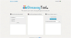 Desktop Screenshot of giveawaytool.com